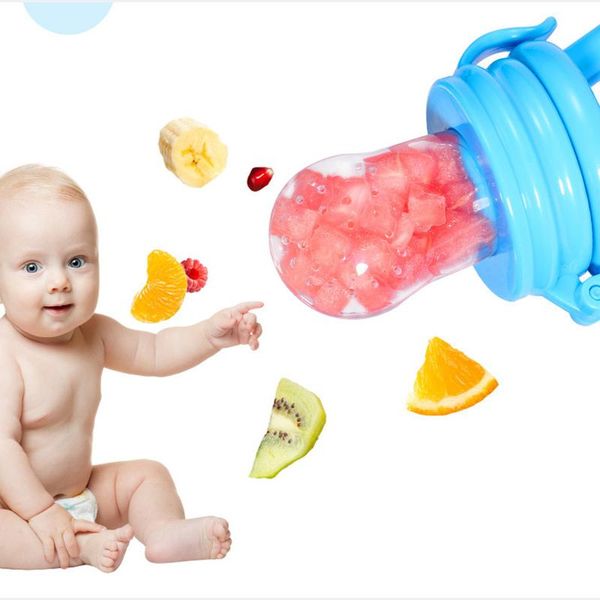 Детское питание питание Фруктовое питание Pacifier Младенческая игрушка для прорезывания зубов Teether Пищевые силиконовые пакеты для малышей и дети DHL Бесплатный груз