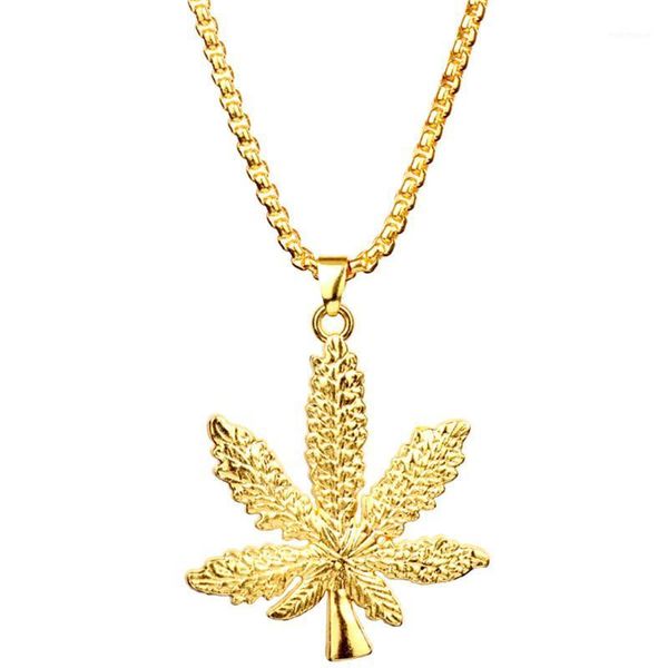 

chokers women maple pendant charm exquisite clothes accessories sweater chain necklace jewelry alloy easy matching fabala1, Golden;silver