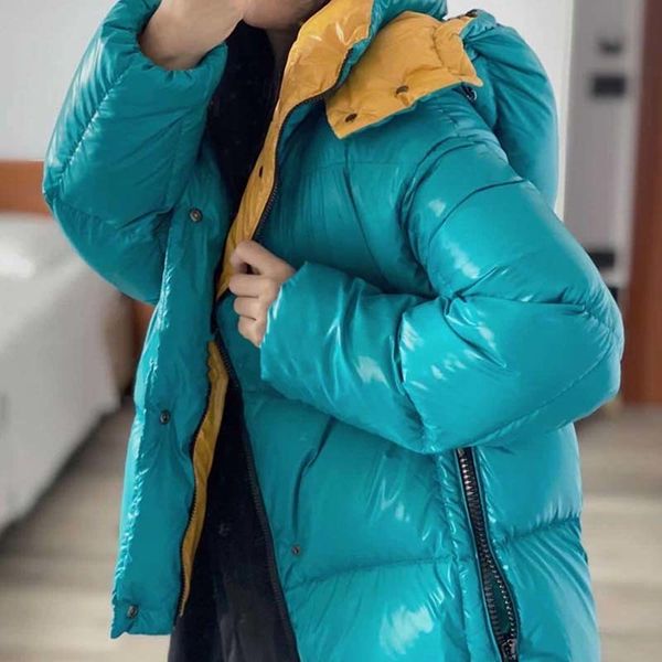 

winter down parka women's coat hooded jacket plus size loose winter warm thick parka coats jackets women #1922 q1215, Black