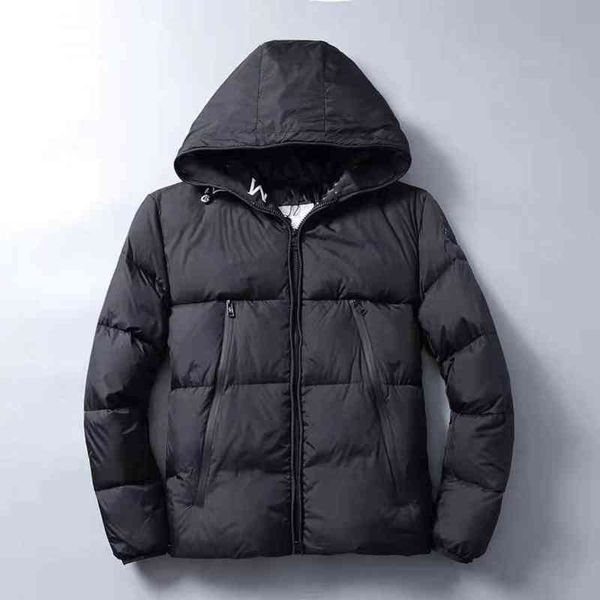 

designer luxury monclair classic winter men jackets women down fashion cap pattern print coats outdoor warm casual parkas coat 5 color, Black