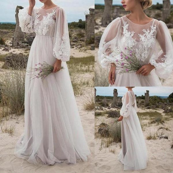 

dress women elegant vintage white round neck puff sleeve mesh embroidered wedding long dress party vestido de festa1, Black;gray