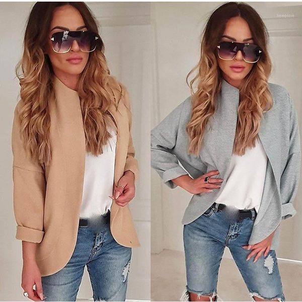 

2020 spring autumn female cardigan sweatershirt coat a little shawl solid jacket long sleeve open shirts1, Black;brown