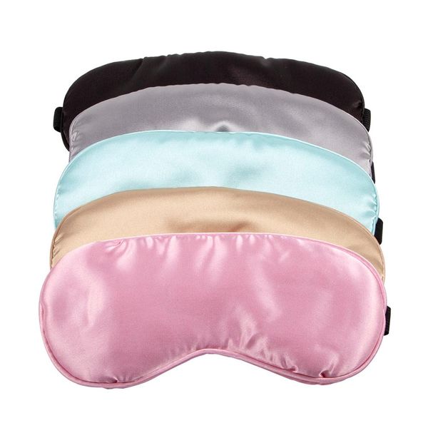 

eye cover silk sleep eye mask sleeping padded shade patch eyemask blindfolds women men travel relax rest