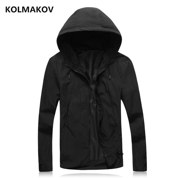 

2021 kolmakov brand men's bomber jacket solid color overcoat masculino baseball jackets windbreaker fashion hip hop coat men, Black;brown