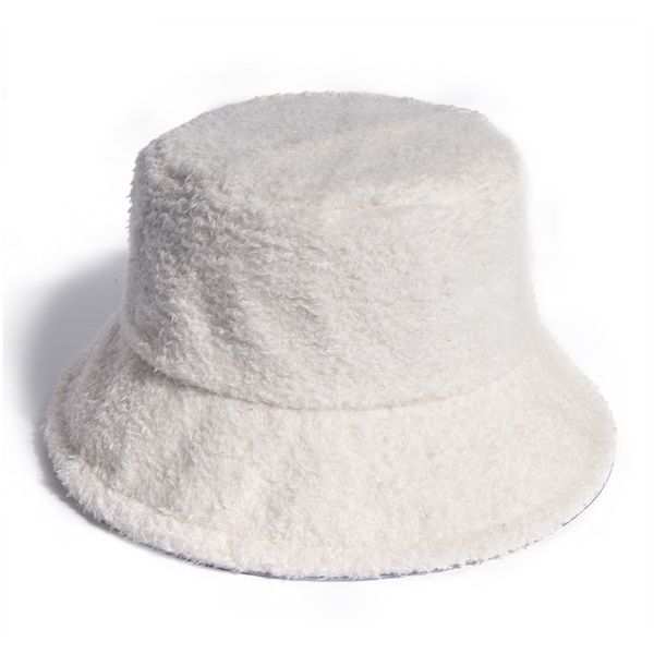 

женская осень-осень-рыбацкая шляпа красная осень и зима мода все-матч твердый держит теплые плюшевые ковши шляпы jllivv lajiaoyard, Black;white