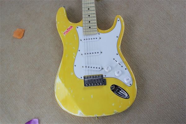 

relic light yellow necks super t electric guitar