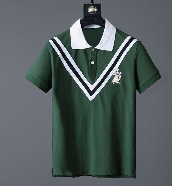 

short sleeved polo shirt masculine men's clothes of pa2r, White