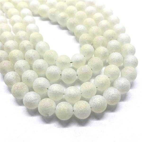 

wholesale 6/8/10mm frosted glass beads, round beads diy jewelry jewelry bracelet necklace production wmtphs