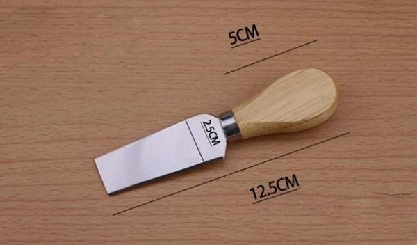 

new stainless steel knife oak handle cheese butter pizza cutter cheese knife set 80pcs sqcwjwj bbgargden
