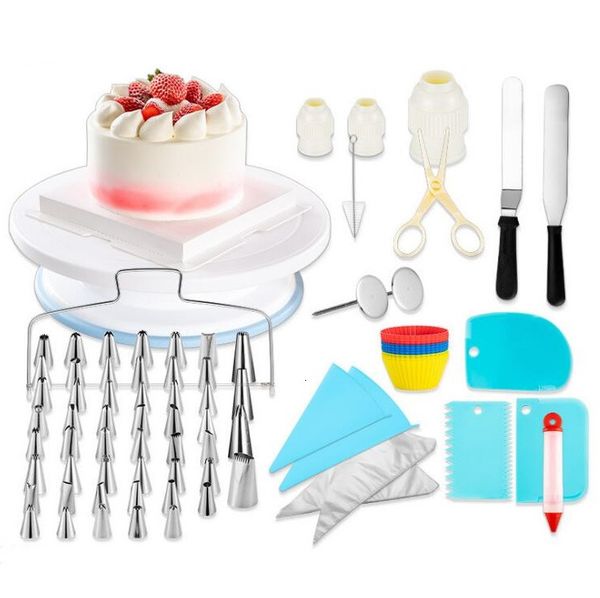 

106pcs/set icing nozzle set decorating tip sets cream pastry bag piping tips flower nails diy cake tools bakeware kitchen accessories