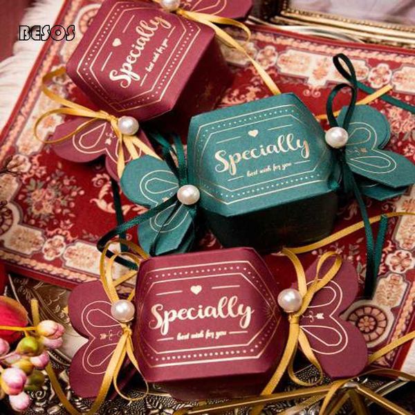 

wholesale high-end folding shape bronzing party wedding christmas candy chocolate packaging decoration gift box
