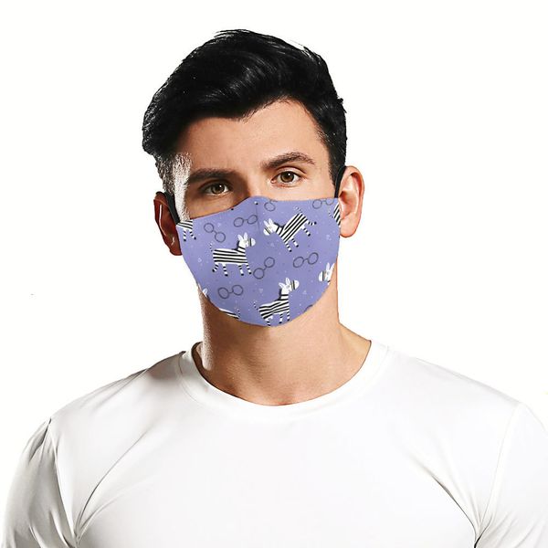 

squirrel in stock animals 3d hd printing cartoon pattem adults reusable protective mask pm2.5 face masks 5layers filters washable