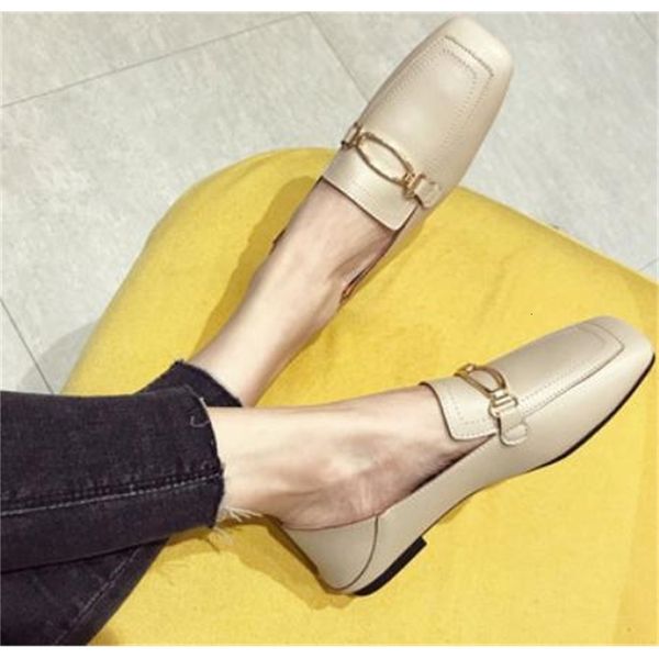 

2021 women's shoes in spring and autumn new style flat bottom head @32 l1d4, Black