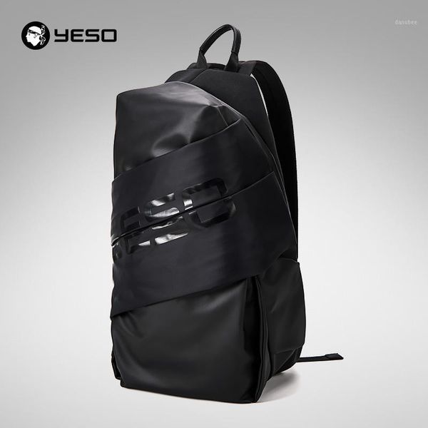 

backpack yeso men's waterproof lapfor 15.6 inch travel business lager black teenager fashion multifunction bag1