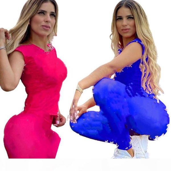 

women tracksuit short sleeve shorts outfits two piece set sportswear casual sport suit new selling womens clothing klw3399, Gray