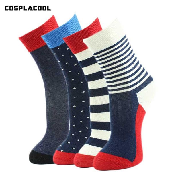 

cosplacool] полоса / точка / чистый цвет meias 4 стиль колледжа высококачественные моды удобные обремежные хлопковые мужчины носки нет коро, Black