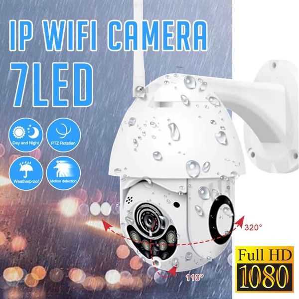 

2pcs 1080p cloud storage wireless ptz ip camera speed dome cctv security cameras outdoor two way audio p2p camera wifi