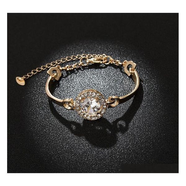 

s868 fashion jewelry crystal rhinstone bracelet diam sqchlz new_dhbest, Black