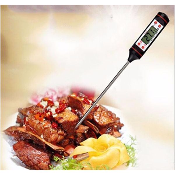

50pcs barbecue food meat baking pen led digital kitchen thermometer electronic temperature probe for liquid cooking bbq tools f wmtmpu