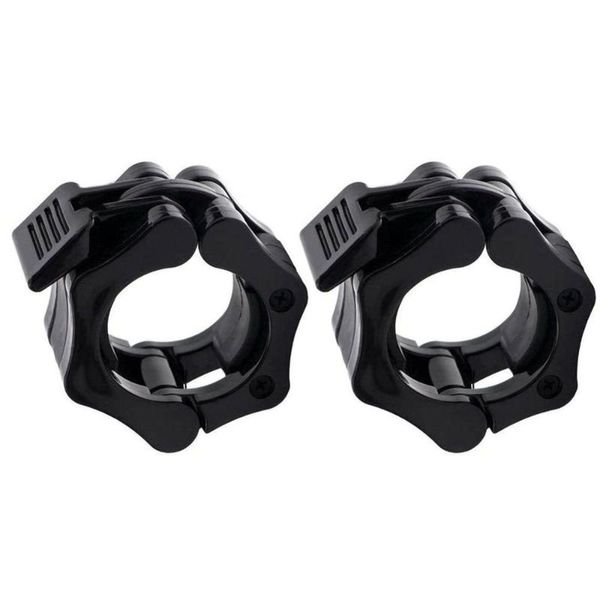 

accessories 1 pair spinlock collars barbell collar lock dumbell clips clamp weight lifting bar gym dumbbell fitness body building locks-1 in