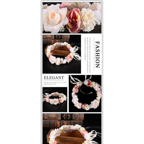 

haimeikang beach holiday hawaiian wreath bride headdress garland sen female simulation flower headband p acc qylpoe