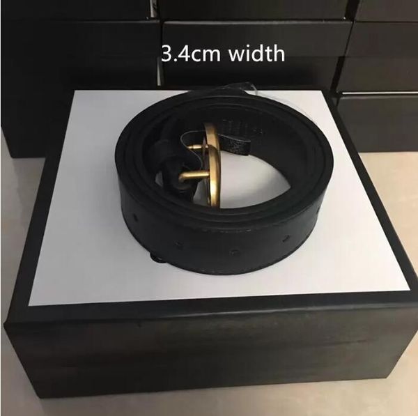 

fashion belts men belt women belt big gold buckle genuine leather belt classical belts ceinture 2 0cm 3 0cm 3 4cm 3 8cm width252d, Black;brown