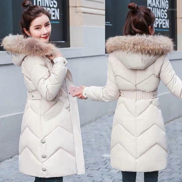 

2019 winter long sleeve down jacket women ultra light duck down warm female villus coat female outwear zipper1, Black