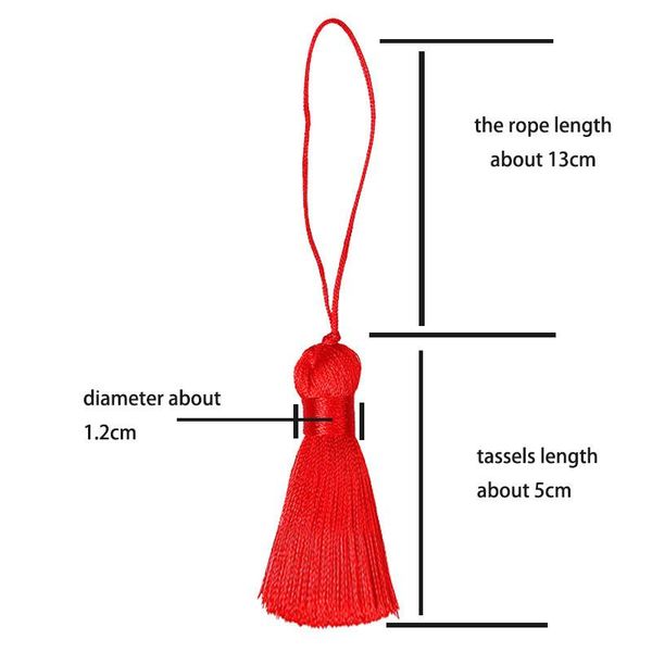 

2pcs lot 5cm short fat silk tassel fringe sewing bang tassel trim key tassels for diy pendant embellish curtain accessorie parts h wmtaiw