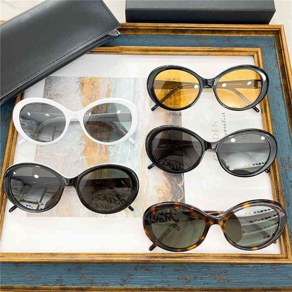 

2022 factory wholesale fashion round frame plate sunglasses fawn same trend sunglasses, White;black