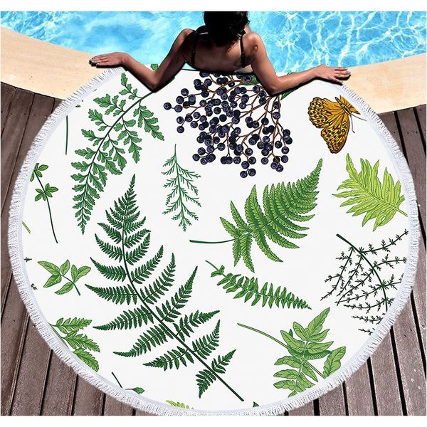 

tropical plant color beach towel microfiber sports yoga blanket swimming outdoor beach decoration towel beach blanket carpet bed f wmtnys