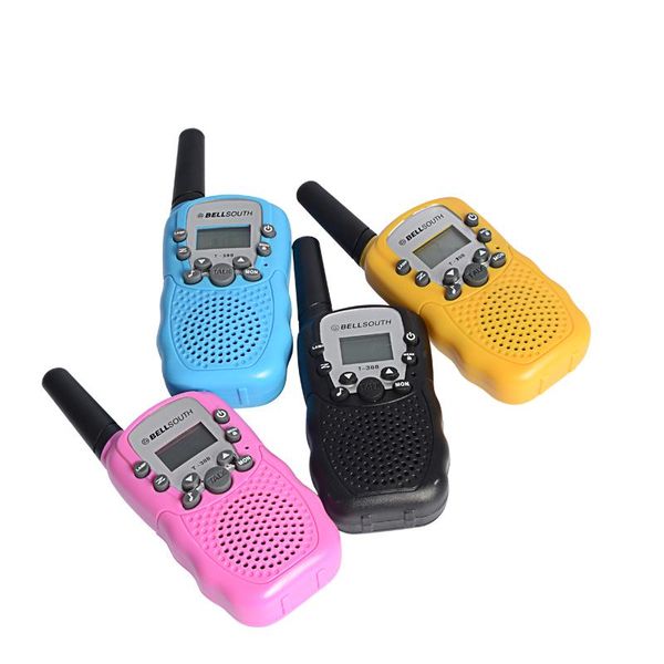 

baofeng t-3 mini walkie talkie uhf 462.550-467.7125mhz two-way radios 0.5w 22ch for kid children toy lcd display sister t-388