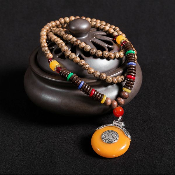 

vintage chinese necklace handcrafted ornament national style rky0, Silver