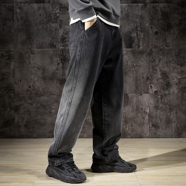 

vfsm fashion streetwear punk night men style jeans club golden silver paint printed jeans men slim fit brand biker long pants, Blue