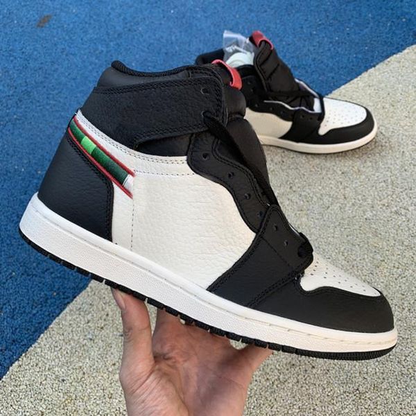 

good quality jumpman 1 retro high sports illustrated with black red sail women mens comfortable designer shoes for schoenen
