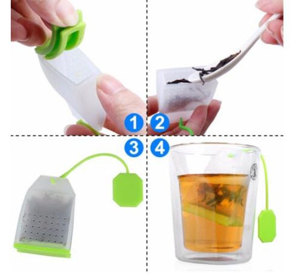 

factory price strainer infuser leaf bag loose herbal silicone spice filter diffuser coffee tea tools party gift