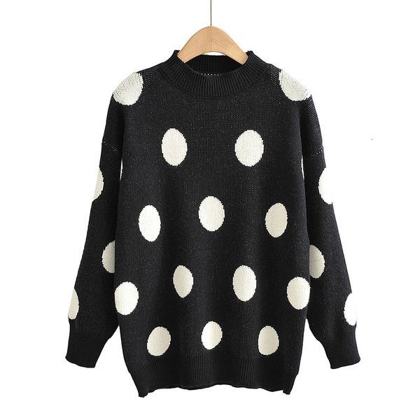 

2021 new 6432 speed sell style autumn europe and the united states women's big bob pullovers female sweaters wb1x, Black;white