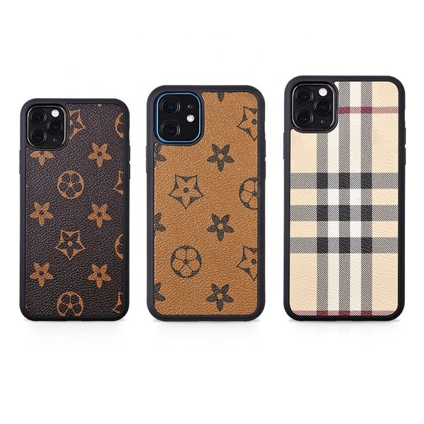 

new selling for iphone 12 case luxury leather designer fashion phone cover case for iphone 11 pro max x xr xs max 8 plus