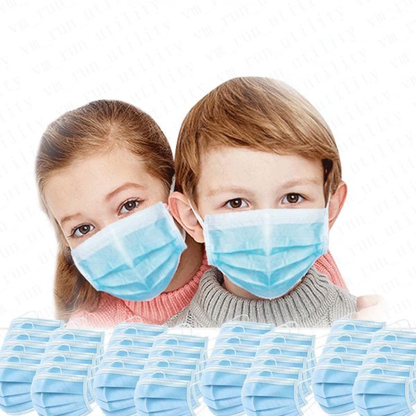 

children in stock years kids protective 3-12 3 layers filter disposable safety mouth masks anti spit comfortable wear mwivs
