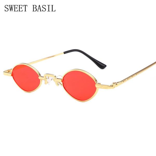 

sunglasses sweet basil retro small oval women female vintage hip hop black glasses sunglass lady eyewear, White;black