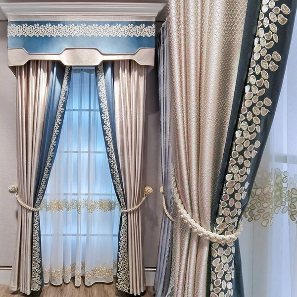 

light luxury small french curtain high grade model room curtain high grade l apartment club suit living