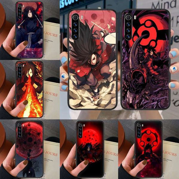 

1dwuchiha madara naruto mobile phone cover redmi note 7 8t 8 9s 4x 7 7a 9a k30 pro super black equivalent to tpu cover