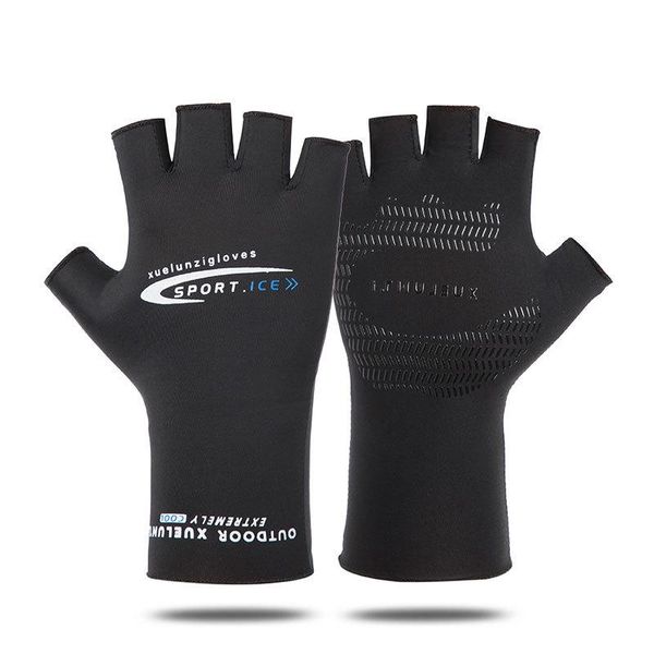 

ltoheyn men' cycling gloves summer thin non slip fishing half finger gloves fingerless elastic sports gloves k1 0102 sqcvct, Blue;gray
