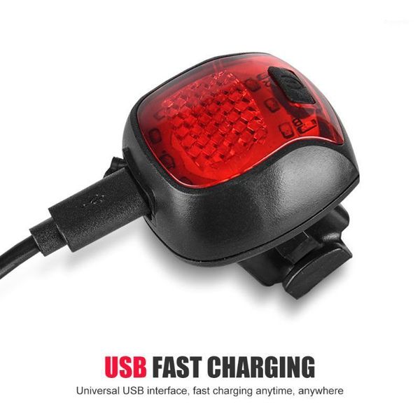 

smart bicycle rear light auto start/sbrake sensing waterproof usb rechargeable cycling tail taillight bike led light1