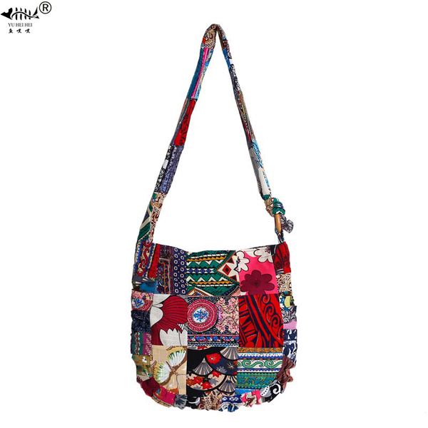 

diy adjustable strap bags women handmade seamless patchwork bohemian shoulder crossbody bags vintage women's handbags gift c1223