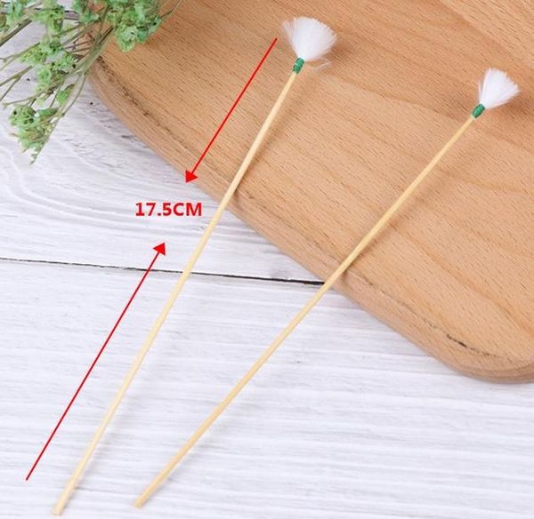 

2 шт. гусь пера ушной ушной воск удаление удаления ручки для взрослых бамбук ручка уха копать инструменты инструменты ложкой очиститель пало