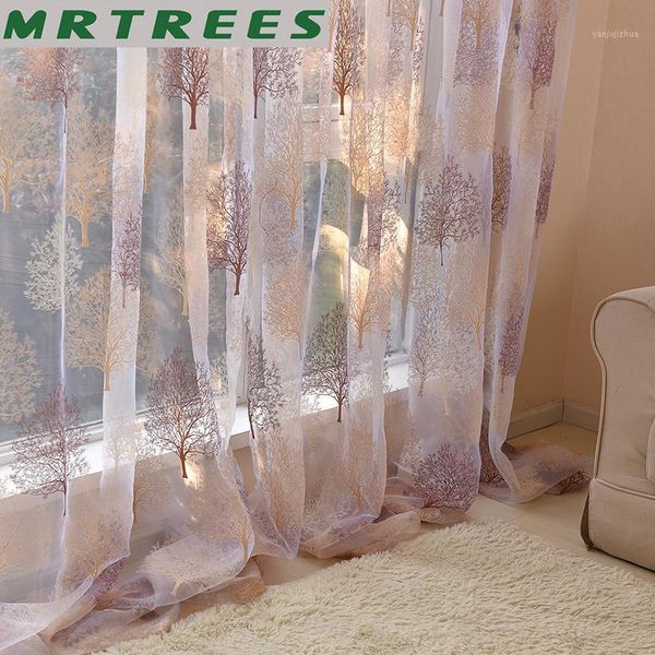 

modern tulle curtains for living room bedroom sheer curtain printed door kitchen voile curtains window children panel drapes1