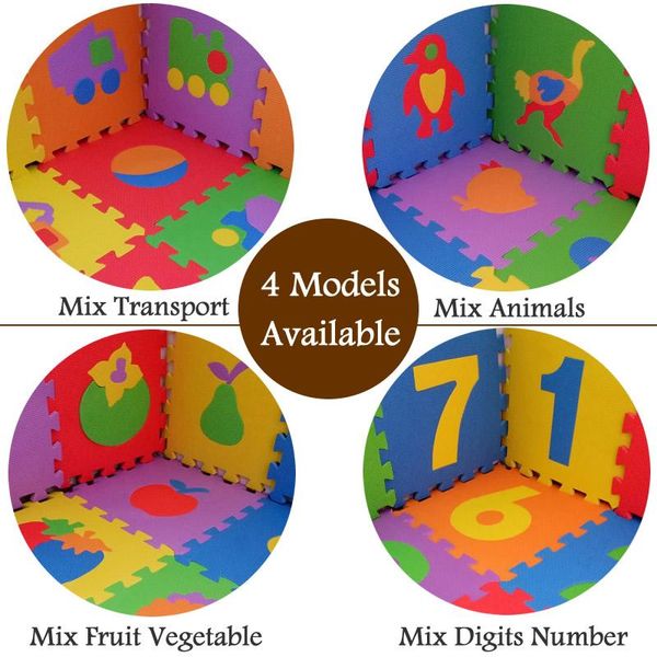 

10 шт. set pack baby puzzle mat baby play mat ploe pozzle mat eva детская пена ковер ковер mosaic plays mats baby trawling jllzrb
