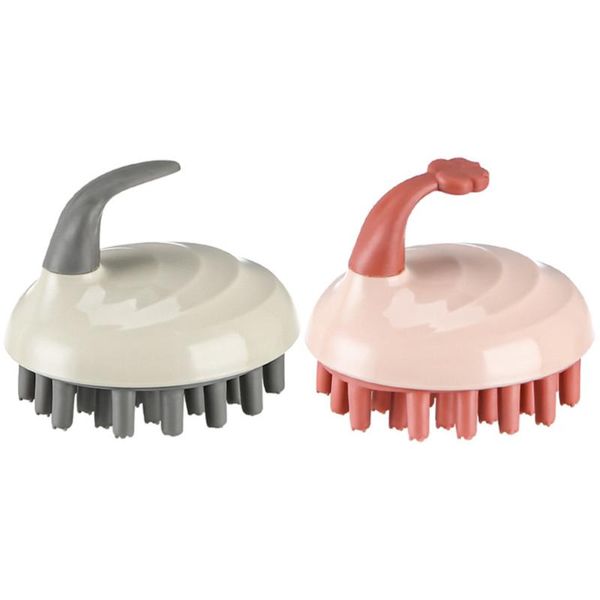 

2pcs premium shampoo brush practical shampoo brush adorable, Silver