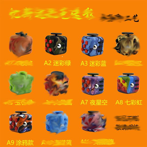 

2020 new product decompression toy gag toys decompression rubik's cube fidget toy cube camo anti-compression anxiety dice puzzle gift
