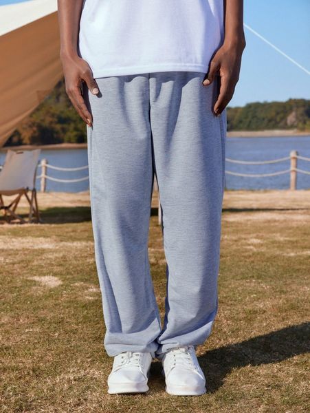 

romwe guys hidden pocket sweatpants s9pa#, Black